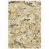 8' X 11' Beige Grey And Gold Abstract Power Loom Stain Resistant Area Rug