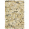 8' X 11' Beige Grey And Gold Abstract Power Loom Stain Resistant Area Rug