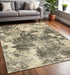 8' X 11' Gray And Beige Abstract Area Rug