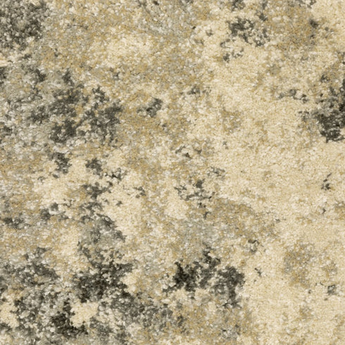 8' X 11' Gray And Beige Abstract Area Rug