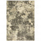 8' X 11' Gray And Beige Abstract Area Rug