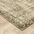 8' X 11' Beige Brown Tan And Blue Green Abstract Power Loom Stain Resistant Area Rug