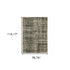 8' X 11' Charcoal Grey Beige And Tan Abstract Power Loom Stain Resistant Area Rug