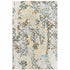 8' X 11' Gray And Gold Abstract Distressed Area Rug