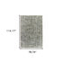 8' X 11' Gray And Ivory Abstract Area Rug