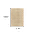 8' X 11' Gold And Ivory Geometric Area Rug