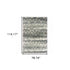 8' X 11' Gray And Ivory Geometric Distressed Area Rug