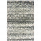 8' X 11' Gray And Ivory Geometric Distressed Area Rug