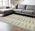 8' X 10' Beige Grey Gold And Green Geometric Power Loom Stain Resistant Area Rug