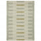 8' X 10' Beige Grey Gold And Green Geometric Power Loom Stain Resistant Area Rug