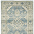 8' X 10' Blue Grey Beige And Teal Oriental Power Loom Stain Resistant Area Rug