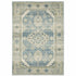 8' X 10' Blue Grey Beige And Teal Oriental Power Loom Stain Resistant Area Rug