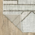 8' X 11' Gray And Ivory Geometric Power Loom Area Rug