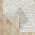 8' X 11' Gray And Ivory Geometric Area Rug