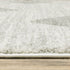 8' X 11' Gray And Ivory Geometric Area Rug