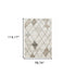 8' X 11' Beige And Gray Geometric Area Rug