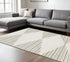 8' X 11' Beige Black And Green Geometric Area Rug