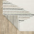 8' X 11' Beige Black And Green Geometric Area Rug