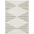8' X 11' Beige Black And Green Geometric Area Rug