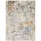 8' X 11' Beige And Blue Abstract Area Rug