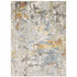 8' X 11' Beige And Blue Abstract Area Rug