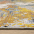 8' X 11' Yellow And Blue Abstract Area Rug