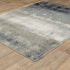 8' X 11' Blue And Green Abstract Area Rug