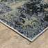 8' X 11' Blue And Green Abstract Area Rug