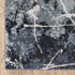 8' X 11' Blue Gray And Black Abstract Area Rug