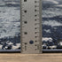 8' X 11' Blue Gray And Black Abstract Area Rug