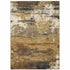 8' X 11' Gold And Beige Abstract Area Rug
