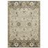 8' X 11' Grey Brown Tan And Beige Oriental Power Loom Stain Resistant Area Rug