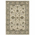 8' X 11' Beige Grey Brown And Charcoal Oriental Power Loom Stain Resistant Area Rug