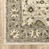 8' X 11' Beige Grey Brown And Charcoal Oriental Power Loom Stain Resistant Area Rug
