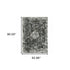 8' X 11' Charcoal And Gray Oriental Distressed Area Rug