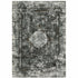 8' X 11' Charcoal And Gray Oriental Distressed Area Rug