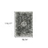 8' X 11' Charcoal And Gray Oriental Distressed Area Rug