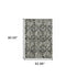 8' X 11' Charcoal And Gray Oriental Distressed Area Rug