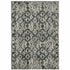 8' X 11' Charcoal And Gray Oriental Distressed Area Rug