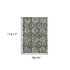 8' X 11' Charcoal And Gray Oriental Distressed Area Rug