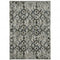 8' X 11' Charcoal And Gray Oriental Distressed Area Rug