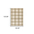 8' X 10' Beige And Ivory Geometric Power Loom Stain Resistant Area Rug