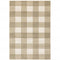 8' X 10' Beige And Ivory Geometric Power Loom Stain Resistant Area Rug