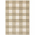 8' X 10' Beige And Ivory Geometric Power Loom Stain Resistant Area Rug