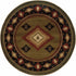 8' X 11' Green Southwestern Power Loom Stain Resistant Area Rug
