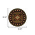 8' X 11' Green Southwestern Power Loom Stain Resistant Area Rug