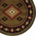 8' X 11' Green Southwestern Power Loom Stain Resistant Area Rug