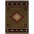 8' X 11' Green Southwestern Power Loom Stain Resistant Area Rug
