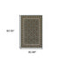 8' X 11' Navy Blue Green Red Ivory And Yellow Oriental Power Loom Stain Resistant Area Rug