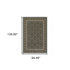 8' X 11' Navy Blue Green Red Ivory And Yellow Oriental Power Loom Stain Resistant Area Rug